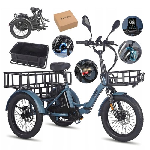 Folding electric tricycle for - folding,